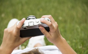 Un photographe amateur. Illustration.