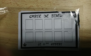 La carte trouvée sur un dealer toulousain par les gendarmes.