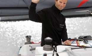 Nicolas Lunven, vainqueur de la Solitaire du Figaro 2009, le 16 août