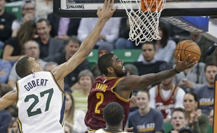 Rudy Gobert dans ses oeuvres, le 5 novembre 2014.