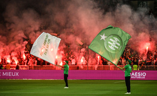 L'ambiance dans le stade Geoffroy-Guichard, ici avant le match ASSE-Losc le 21 août dernier.