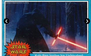 L epersonnage au sabre laser rouge de Star Wars VII s'appelle Kylo Ren