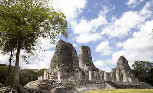 Un site archéologique Maya à Xpujil au Mexique, le 2 mars 2021.