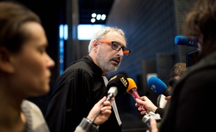 Franck Boezec, l'avocat de Didier Barbot / AFP / JEAN-SEBASTIEN EVRARD