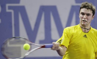 Le tennisman français Gilles Simon, vainqueur à madrid de james Blake, le 14 octobre 2008.