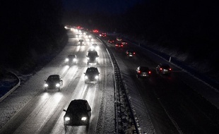 La neige arrive par l'ouest de la France, le 29 janvier 2019.