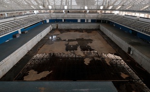 Voilà ce qu'il reste de la piscine olympique de Rio de Janeiro.