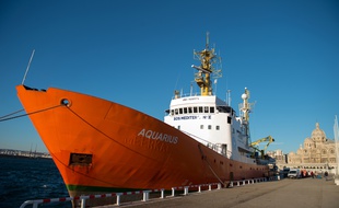 L'Aquarius, à Marseille en février.