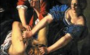 Danaé d'Artemisia Gentileschi (vers 1612) et Eugène Manet et sa fille par Berthe Morisot (1881). Deux toiles de femmes peintres reconnues de leur vivant.Judith et Holopherne, vers 1612-1614.