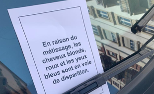 Les tracts anonymes ont été déposés vendredi 19 avril dans des rues de Strasbourg.