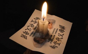 Photo prise durant les célébrations de Pâques, le 30 mars 2013, à la cathédrale de l'Immaculée conception à Pekin. Beaucoup de catholiques en Chine font partie de "l'église du silence" dont les responsables sont sous surveillance