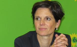 Sandrine Rousseau aux journées d'été d'EELV, à Villeneuve d'Ascq.