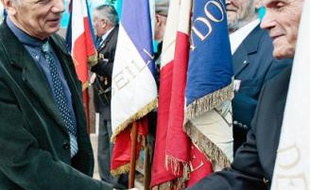 Christian de Leusse, hier, lors de la cérémonie officielle à Marseille.