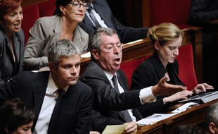 Paris, le 2 octobre 2012. Patrick Balkany à l'Assemblée nationale alors qu'il était député.