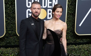 Jessica Biel et Justin Timberlake le 7 janvier 2018 aux Golden Globe Awards à Los Angeles.