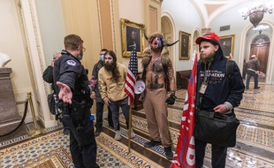 Des partisans pro-Trump dans le Capitole