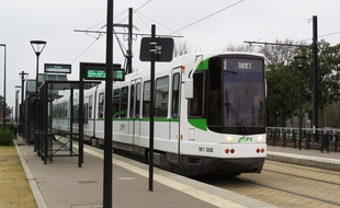 La station de tramway Ranzay, sur la ligne 1, à Nantes.