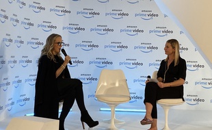 Jennifer Salke, responsable d'Amazon Studios et Georgia Brown, directrice européenne des séries originales d’Amazon Studios à Paris le 7 novembre 2019.