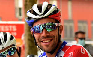 Thibaut Pinot au départ du Critérium du Dauphiné, le 13 août 2020.