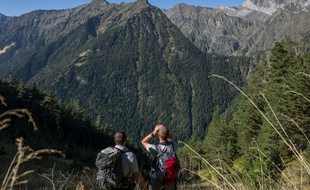 Dans les Hautes-Pyrénées, sur un circuit ours avec deux agents de l'ONCFS, David et Loïc.