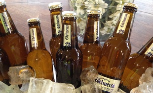 Edelweiss, nouvelle bière produite par Heineken à la brasserie de l'Espérance à Schiltigheim, le 30 mars 2015.