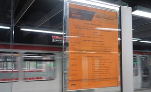 Les régulateurs du métro lyonnais sont en grève depuis le 12 novembre.