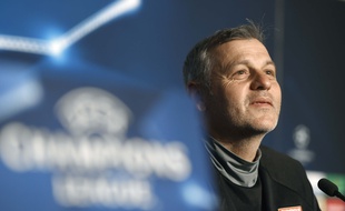 Bruno Genesio, ce lundi lors de la conférence de presse précédant la rencontre entre l'OL et la Juve.