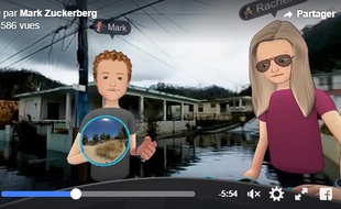 L'avatar de Mark Zuckerberg dans les rues de Porto Rico