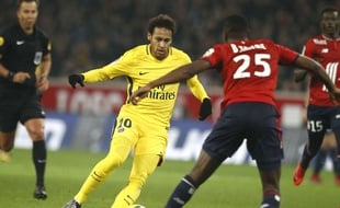 Neymar lors de Lille - PSG, samedi 3 février.
