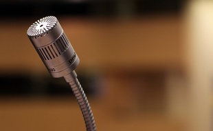 Un microphone (image d'illustration).