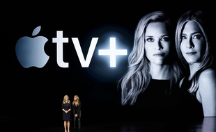 Jennifer Aniston et Reese Witherspoon présente la série d'Apple «The Morning Show», le 25 mars 2019.
