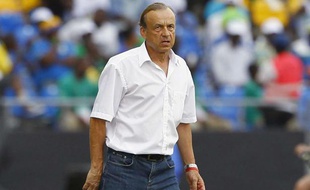 Gernot Rohr, lors de la Coupe d'Afriques des Nations, le 5 février 2013.
