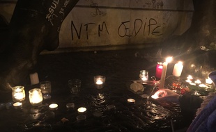 Place de la République, le 14 novembre 2015, au lendemain des attentats de Paris.