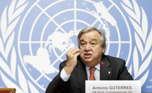 Antonio Guterres en décembre 2015 à Genève