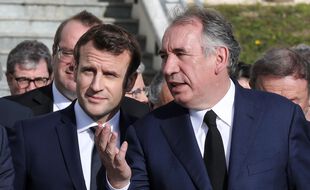 Emmanuel Macron et François Bayrou à Pau, le 14 janvier 2020.