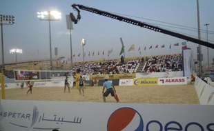 Une épreuve du circuit mondial de Beach volley à Doha, en novembre 2014.