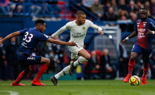 Mbappé face à Cean le 2 mars 2019.