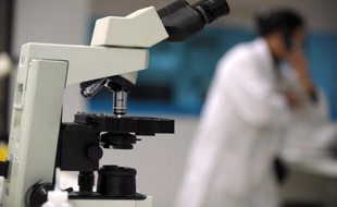 Un microscope dans un laboratoire