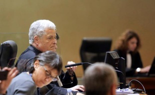 Le procureur de la République, Gérard Aldigé, lors du premier procès Bettencourt le 26 janvier 2015 à Bordeaux