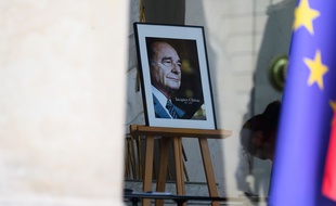 Une photo de l'ancien président Chirac.