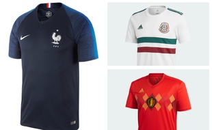 Les maillots de la France, du Mexique et de la Belgique sont-ils stylés?