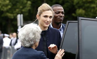 Julie Gayet sur le Mont-Valérien, dans les Hauts-de-Seine, le 18 juin 2015.
