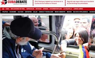 Capture d'écran du site de Granma, le 4 avril 2015.