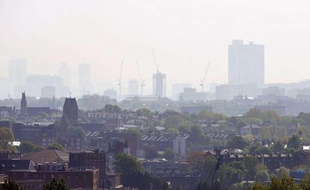 Pollution au dessus de Londres en avril 2011.