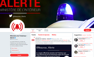 Capture d'écran du nouveau compte Twitter lancé jeudi 1er juin 2018 par le ministère de l'Intérieur.
