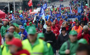 Manifestation contre l'austérité, le 7 octobre 2015 à Bruxelles