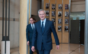 Le ministre français de l'Economie, Bruno Le Maire (en photo), Xavier Bertrand et Bruno Kopczynski, se sont entretenus avec la presse après une réunion avec les syndicats d'Ascoval.