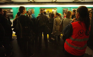 Un quai de métro un jour de grève. (Archives)