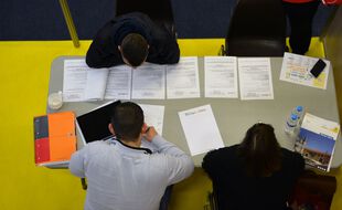 Lors d'un forum pour l'emploi à Bourgoin Jallieu (Illustration)