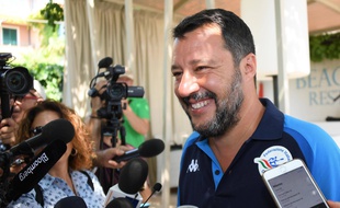 Le ministre de l’Intérieur italien, Matteo Salvini, le 11 août 2019.
